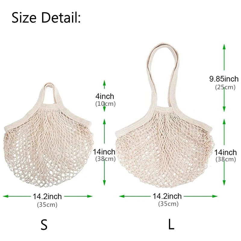 Reusable Cotton Net Shopping Bag