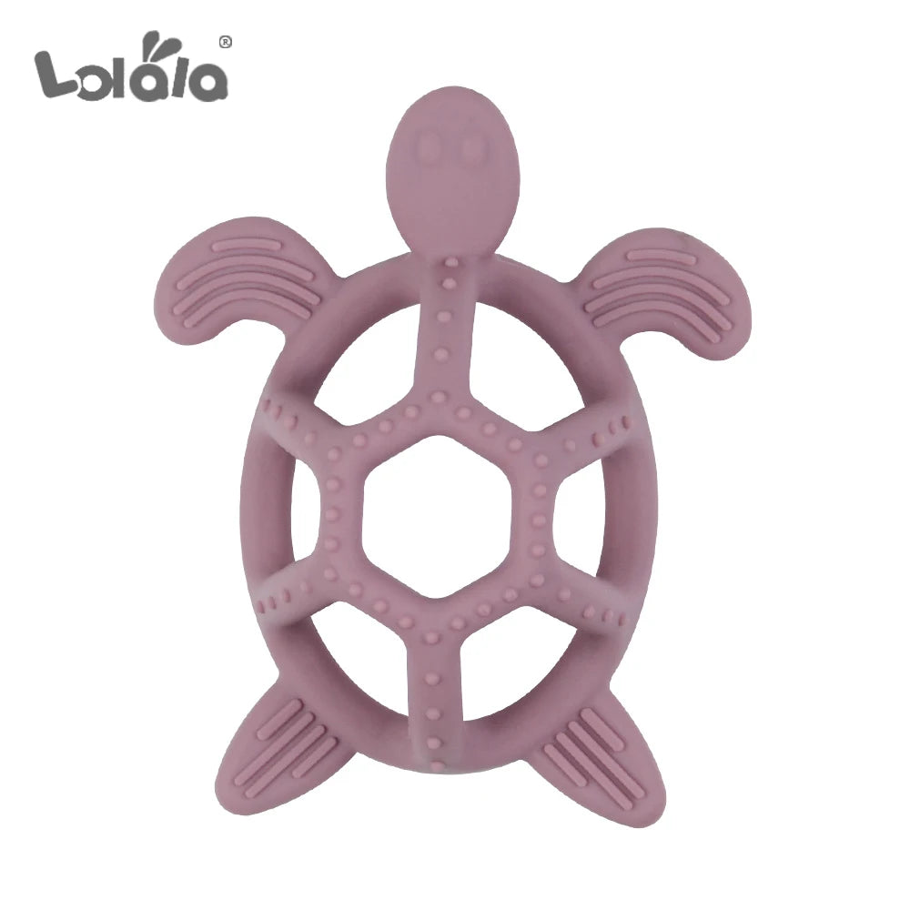 Cartoon Turtle Silicone Teether for Babies