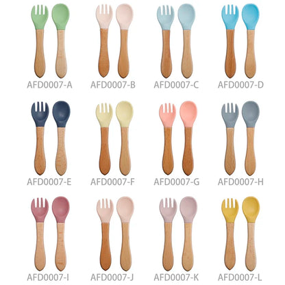 Baby Silicone Fork & Spoon Set