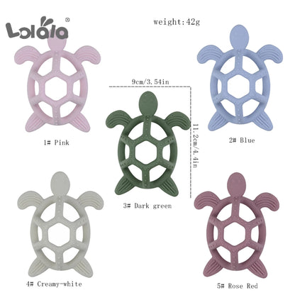 Cartoon Turtle Silicone Teether for Babies