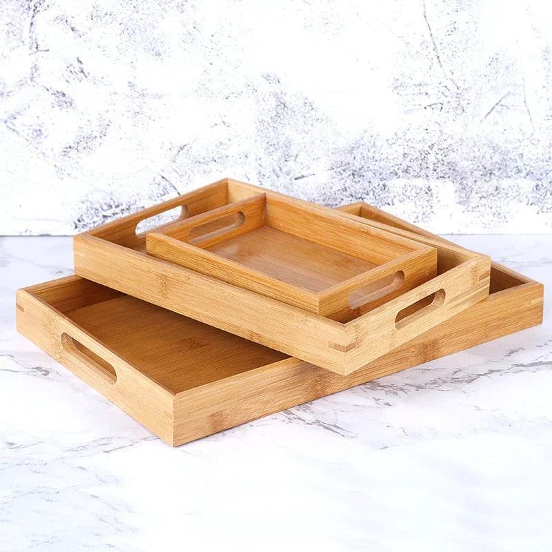 Bamboo Rectangular Serving Tray