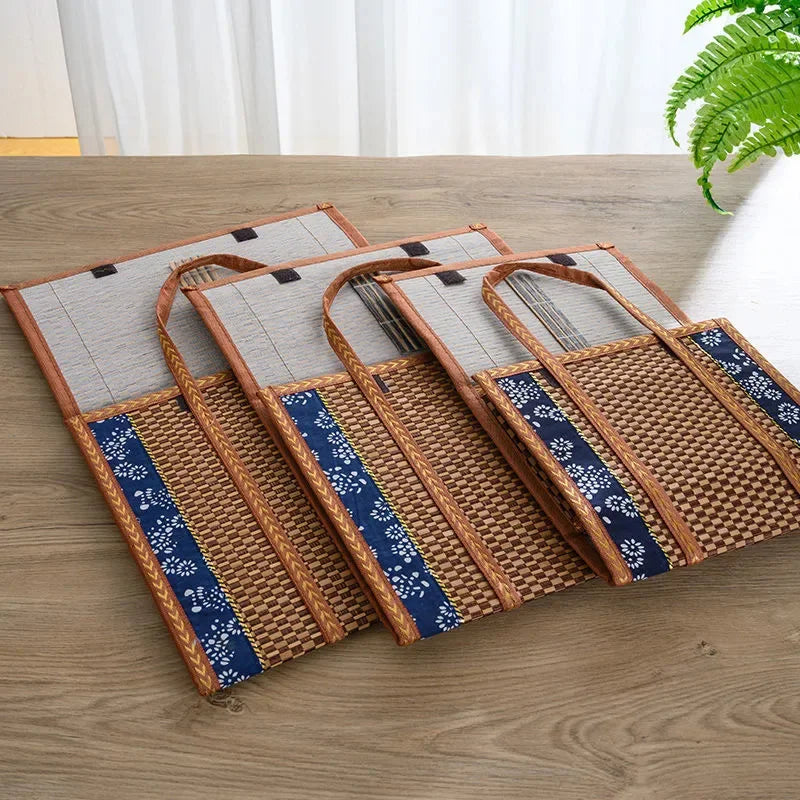 Portable Bamboo Picnic Storage Basket