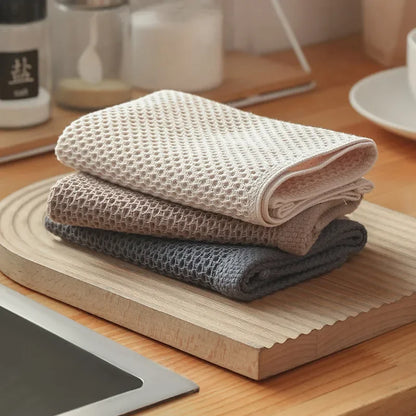 Cotton Dishcloth Honeycomb Towels (2pcs)