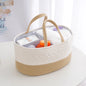 Portable Cotton Baby Diaper Caddy Organizer