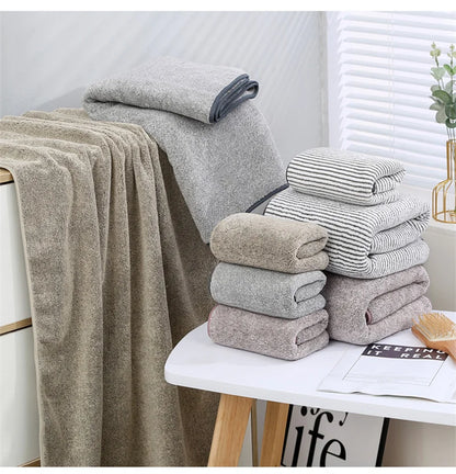 Soft Bamboo Charcoal Bath Towel