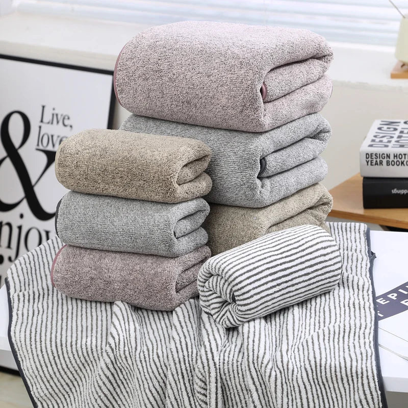 Soft Bamboo Charcoal Bath Towel