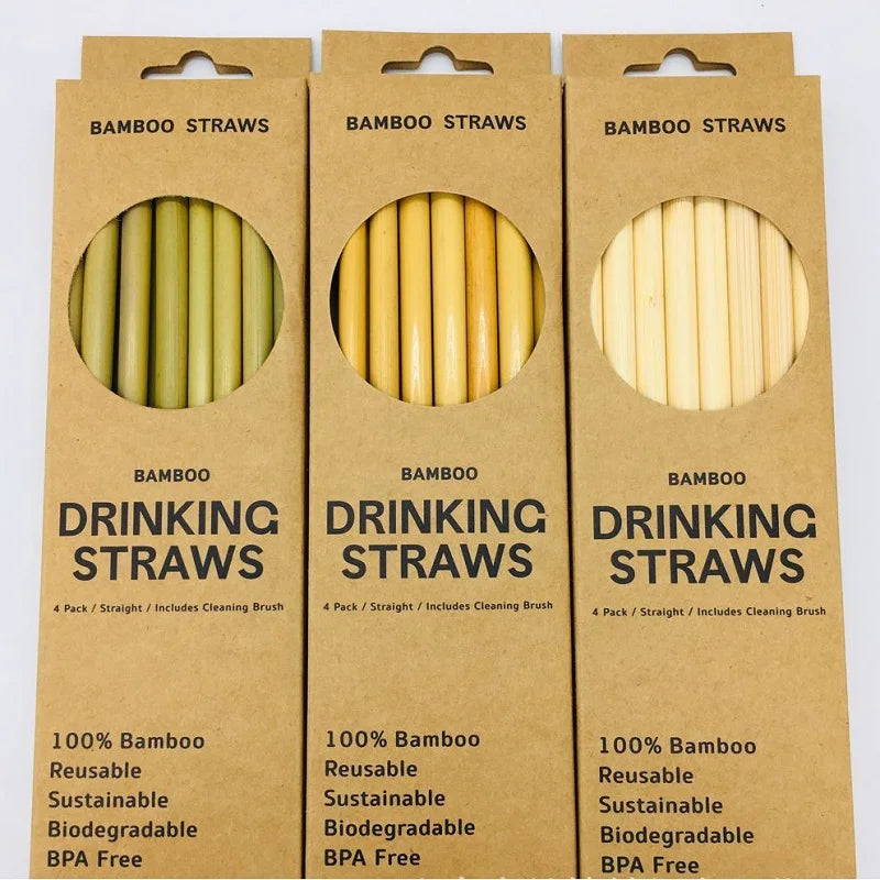 Premium Organic Bamboo Drinking Straws