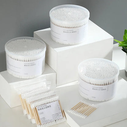 Biodegradable Organic Wooden Cotton Swabs